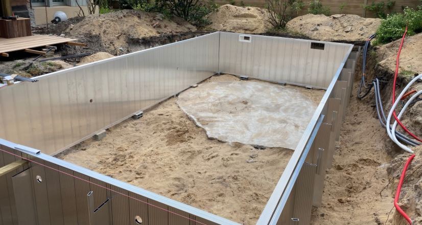 Piscine aluminium a Hossegor par Aquatitude