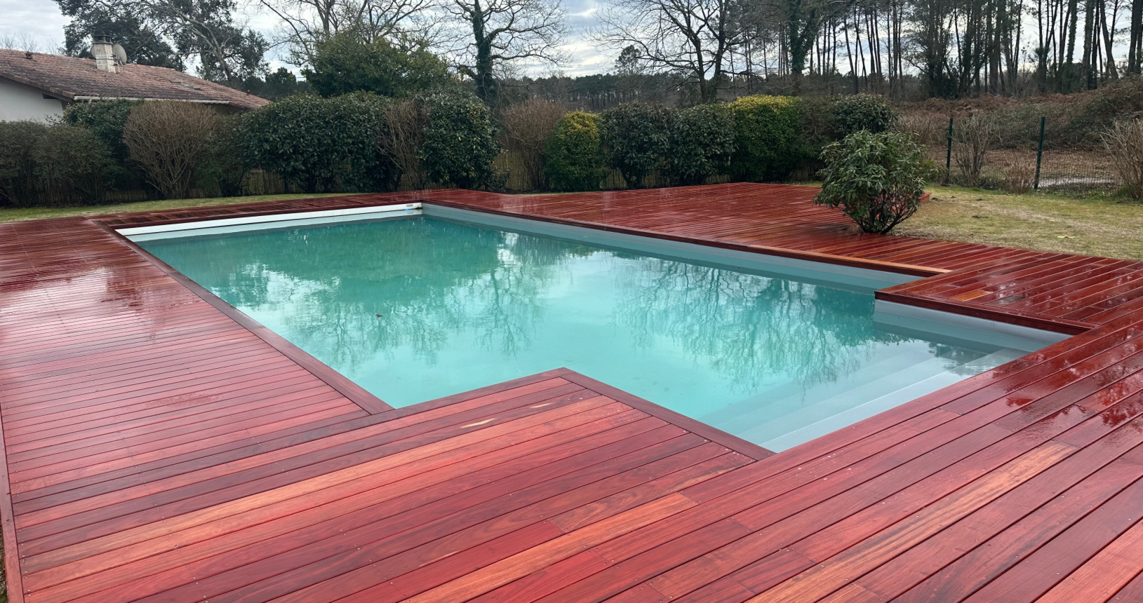 Renovation d une terrasse en padouk st Jean de Marsacq